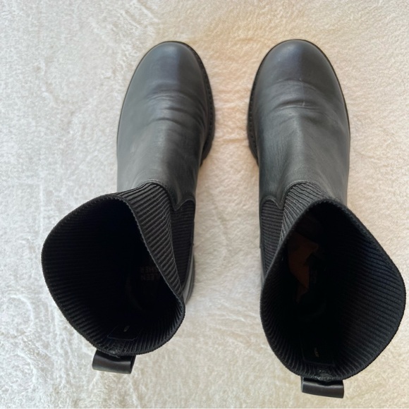 EILEEN FISHER East Leather and Recycled Stretch Knit Sock Boot SIZE 9.5 - Picture 10 of 16